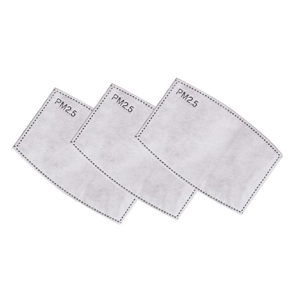 haze 5 anti layers pm2.5 activated carbon filter mouth masks replaceable filters for activate carbon mask filters